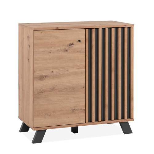 Kommode MEDAN - Artisan Eiche - anthrazit - 80 cm breit Sideboard Anrichte - Bild 3 von 10
