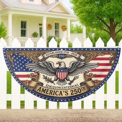 250th Anniversary Eagle Semicircle Flag