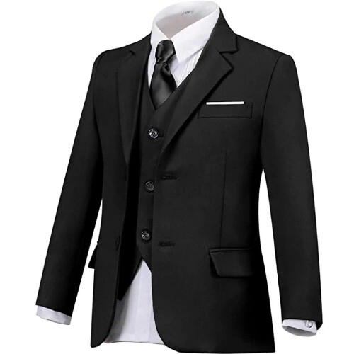 Lot Boy's Blazer Formal Slim Fit Suits Weddings Birthday Party Performance Dress - Picture 3 of 36