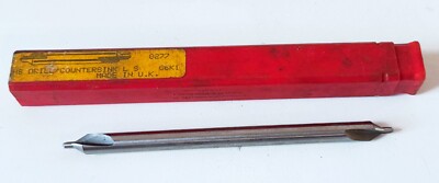 #4 X 5'' OAL Combo Drill Countersink 5/16'' Body Dia 118° HSS 1/8'' Point England