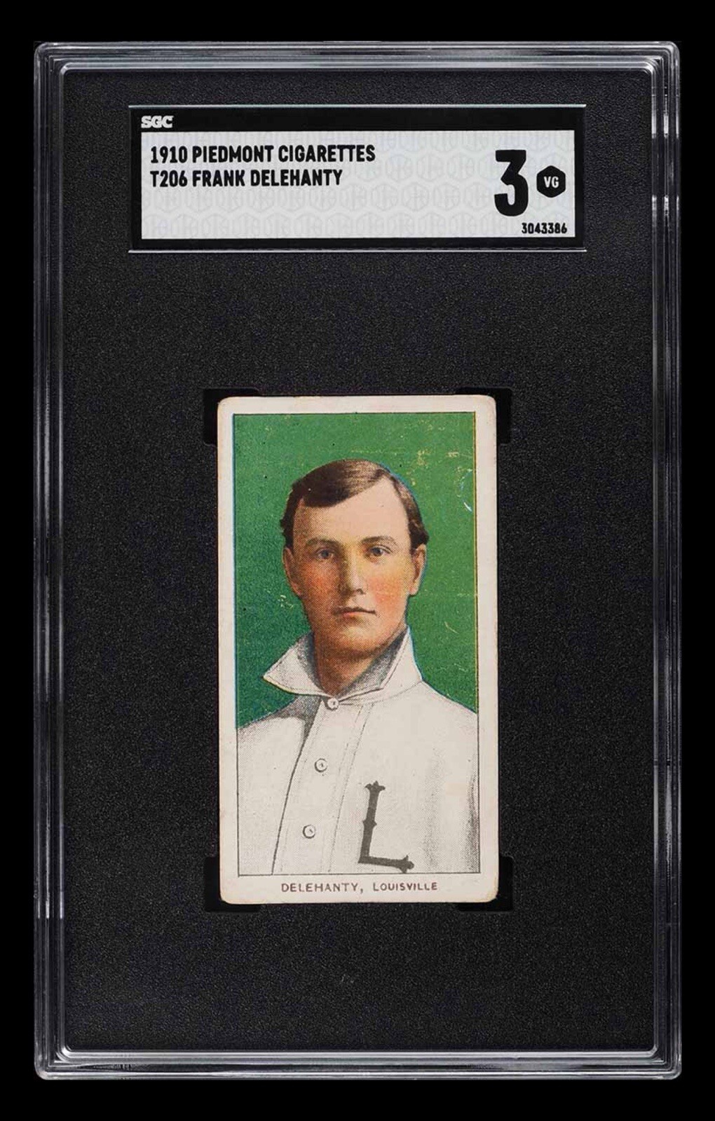 1909-11 T206 Frank Delehanty SGC 3 Piedmont 