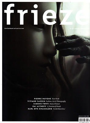 FRIEZE #168 1-2/2015 Pierre Huyghe VIVIANE SASSEN Simone Forti KAI ALTHOFF @NEW@