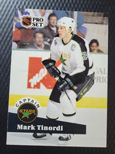 1991-92 Pro Set MARK TINORDI Minnesota North Stars CAPTAIN Hockey NHL Card #575