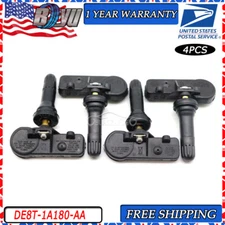 DE8T-1A180-AA Set of 4 NEW TPMS For Ford Motorcraft US Tire Pressure Sensor TPMS