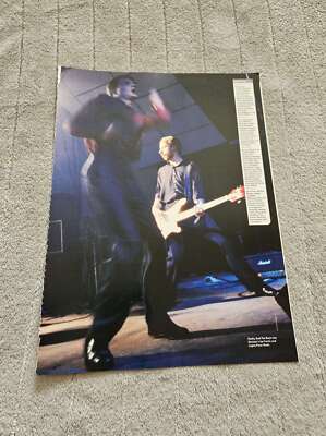 FPOT299 MAGAZINE PICTURE PIN UP/POSTER 12X9'' IAN CURTIS & PETER HOOK
