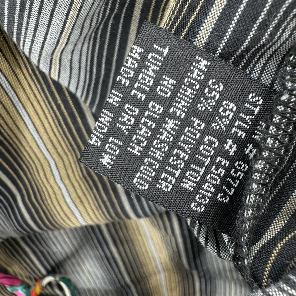 Camisa De Colección Lost Enterprises Para Hombres Aguja Única Manga Larga Rayas Western Plaid Foto 4 de 4