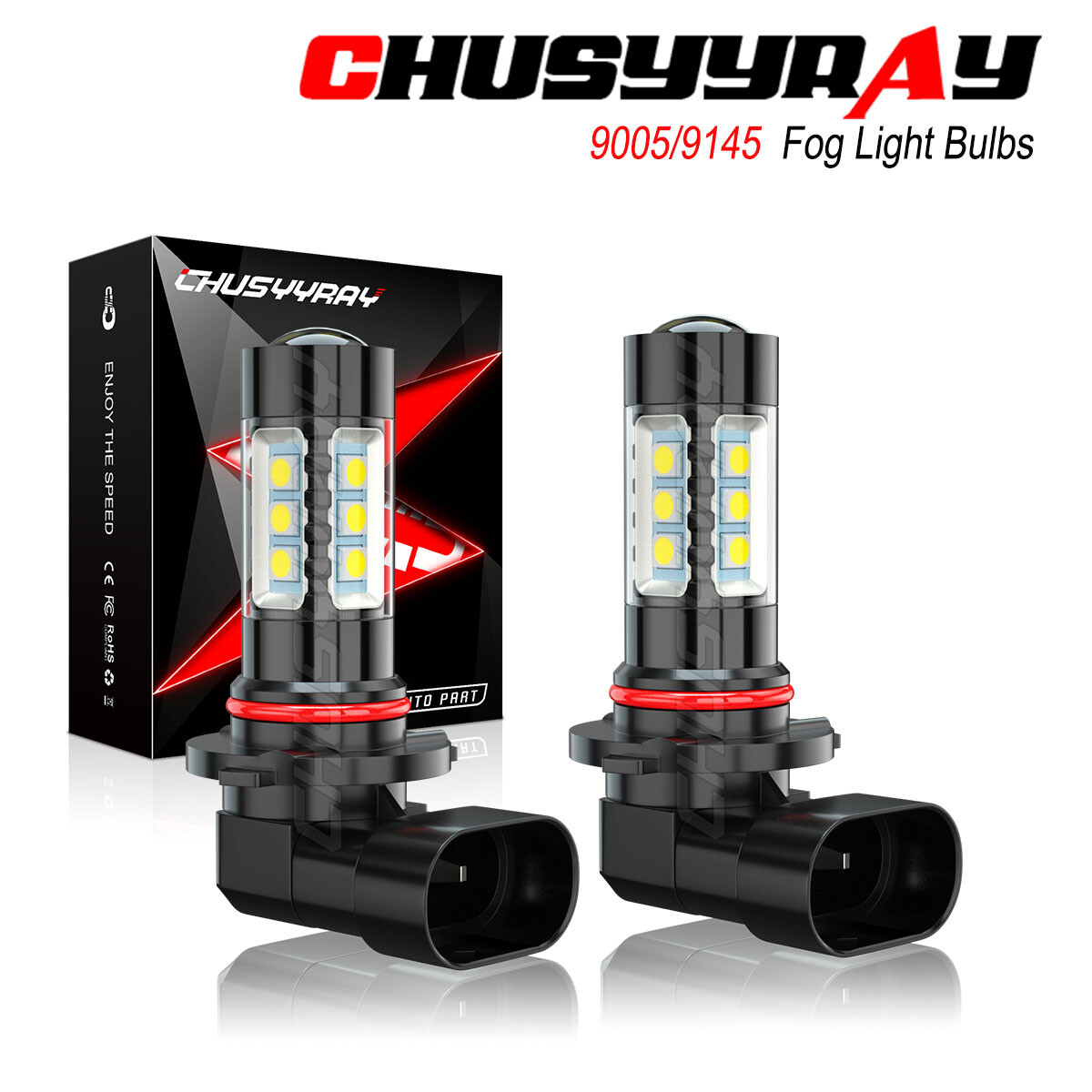 Upgrade 2X LED Fog Lights for Ford Ranger 2001-2011 H10 9145 9140 Super Bright Bulbs