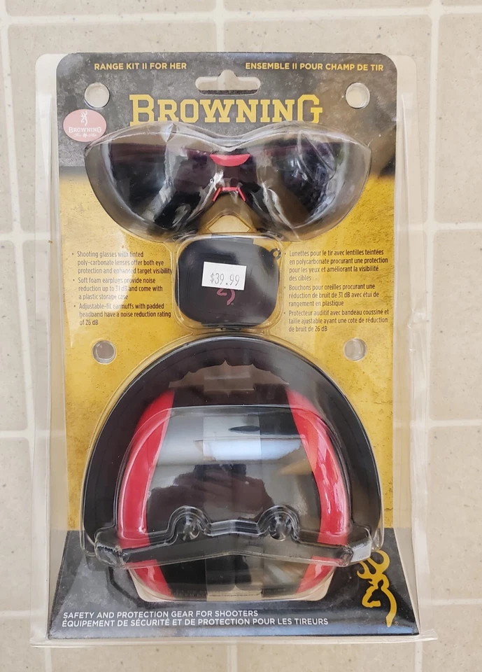 Browning Range Kit II para ella - Gafas de tiro, tapones para los oídos y orejeras Foto 2 de 4