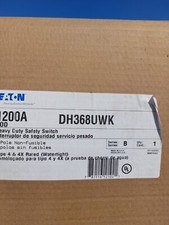new Eaton 1200Amp Heavy Duty disconnect Switch NEMA 4x Stainless Steel NON FUSE
