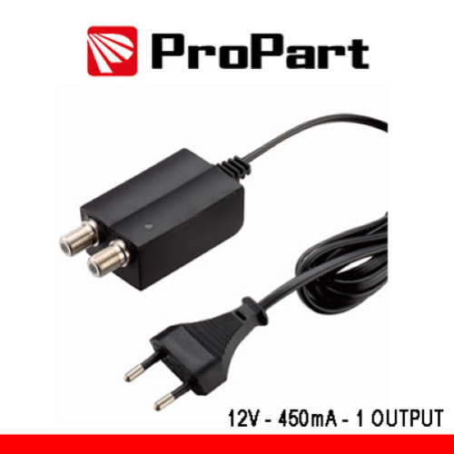 PROPART ALIMENTATORE PER AMPLIFICATORI D'ANTENNATV 12V 450MA 1USCITA