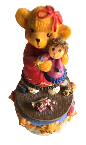 Amy & Addy Exclusive Girl Bears Toys Resin Spieluhr Wish You a Merry Christmas - Bild 6 von 7