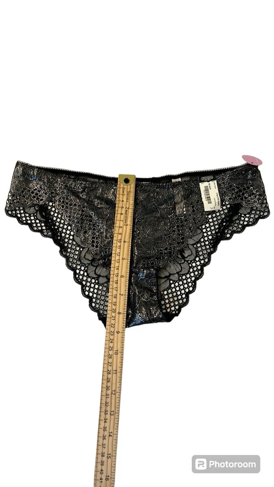 ✨Nuevo con etiquetas Pantimedias Ambrielle para mujer de encaje negras Cheekini, talla L/7 Foto 2 de 4