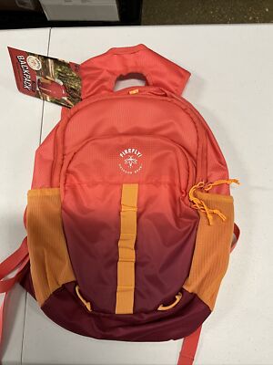 Firefly Outdoor Gear Youth Backpack Bag Camping School Red Orange Whistle NWT