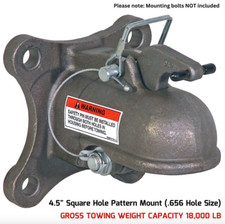 2-516 4-hole Mounting Plate Coupler For Tow Trailer Tongue Ball Hitch Receiver 2-516 4-hole Mounting Plate Coupler For Tow Trailer Tongue Ball Hitch Receiver