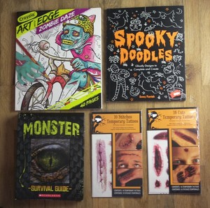 5 Crayola Art Edge Zombie Daze Coloring Spooky Doodles Monster Survival