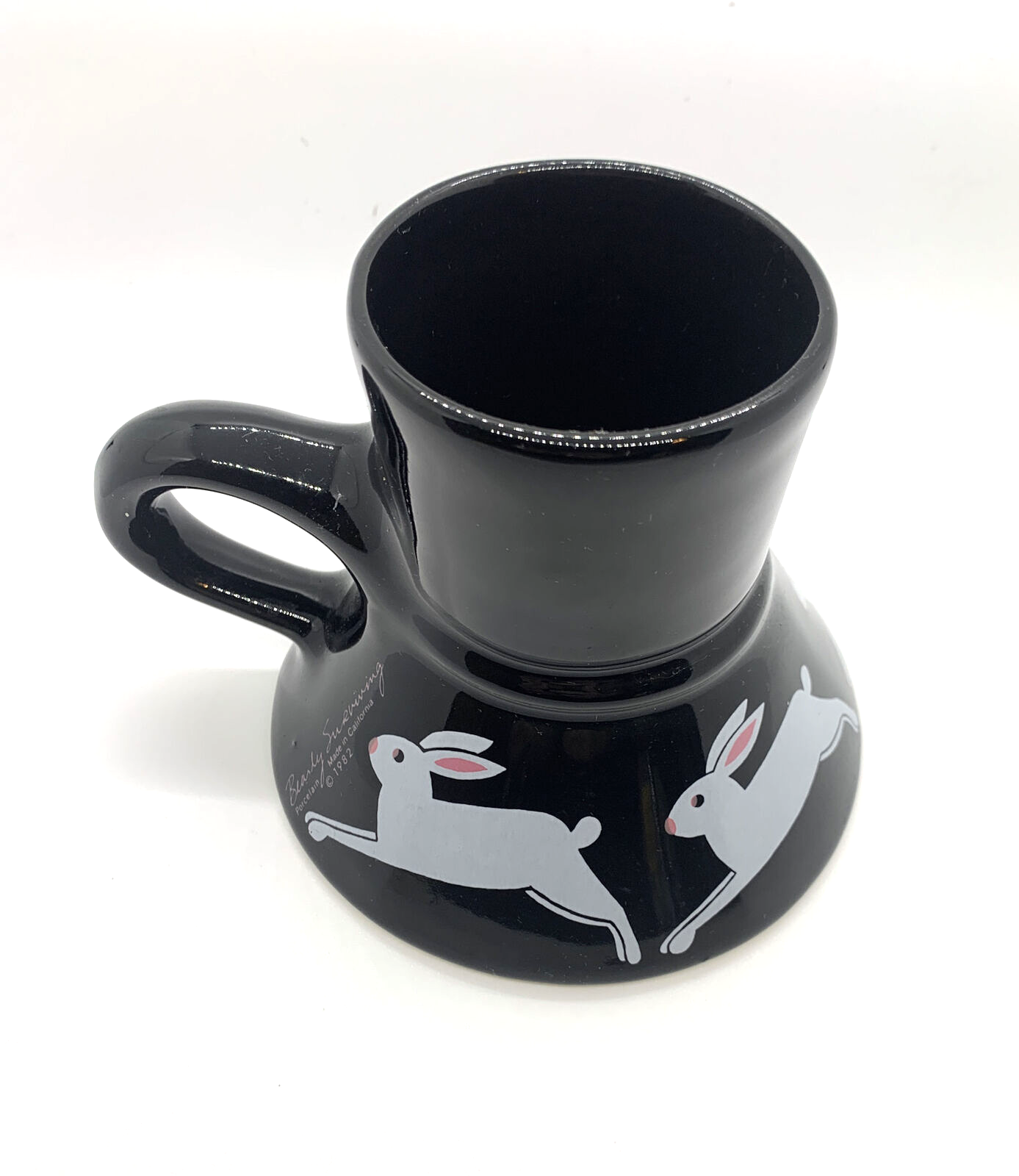 Vintage 1982 Bearly Surviving Bunny NoSpill Travel Coffee Mug eBay