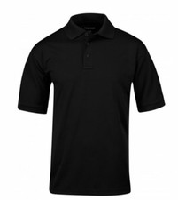NEW PROPPER F5806 MENS LARGE UNIFORM COTTON SHORT SLEEVE POLO SHIRT BLACK