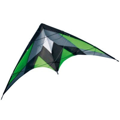CIM Lenkdrachen Katana Green Drachen 170cm x 90cm inkl. Steuerleinen Flugdrachen