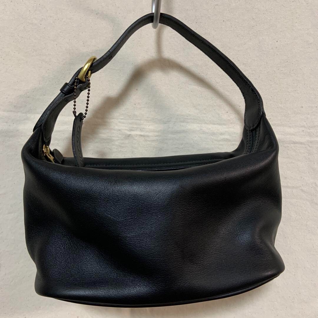 Old Coach 4145 Vanity Hand Bag Black Vintage Used Excellent+