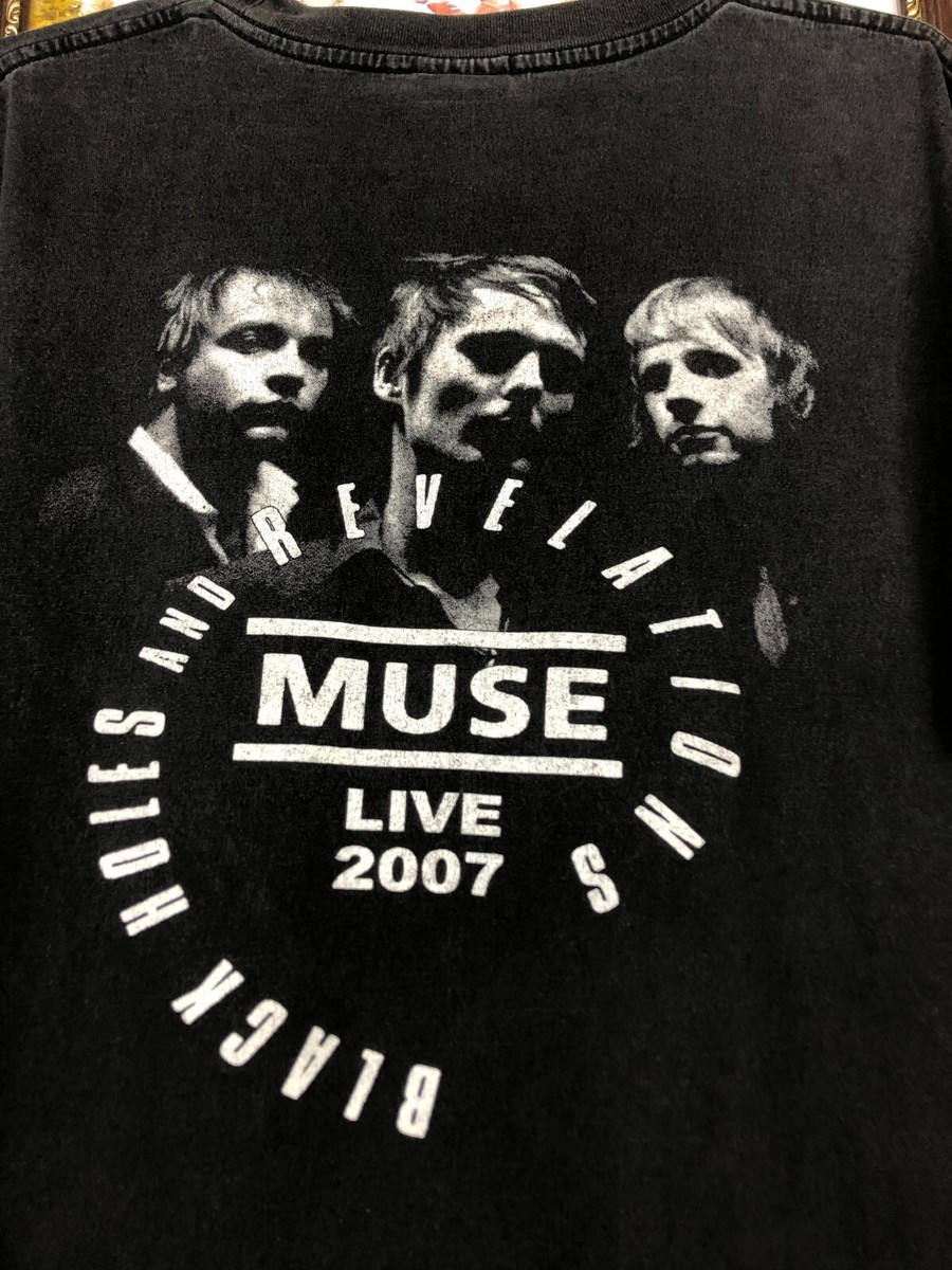 MUSE ミューズ　ヒステリア　サイン　レコード　tシャツ　4点　値引交渉不可 Vintage Muse Shirt Black Hole And Revelations Tour Band Mens Tee