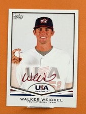 Walker Weickel Signed 2011 Topps USA Baseball #’d 37/99 USA-A67 18U  USA!!!