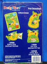 CATDOG HANGING Party  DECORATIONs 4 Different Designs Cards 