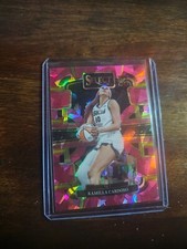 2024 Select WNBA Concourse Pink Cracked Ice Prizm SP Kamilla Cardoso Rookie RC
