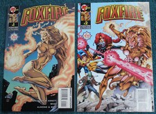 "FOXFIRE" LOT - 2 ISSUES #1 & #2 - 1996 - HIGH GRADE MODERN AGE MALIBU COMICS 