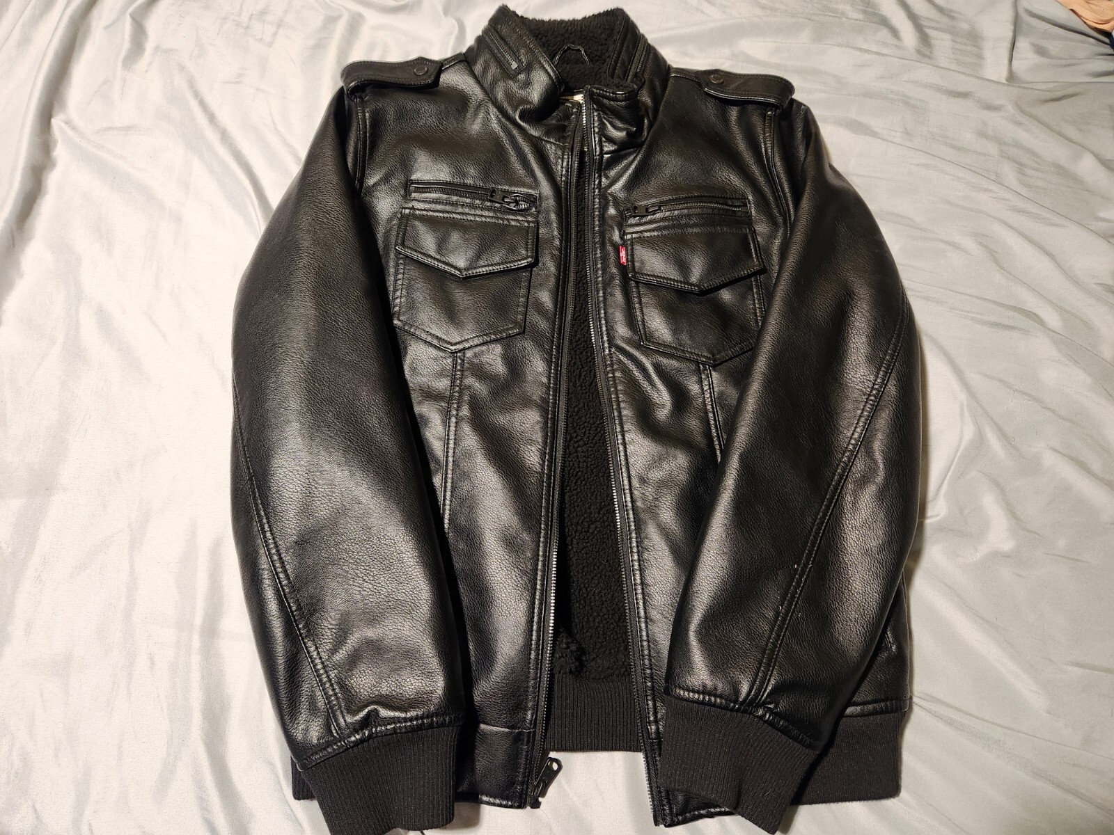 Faux Leather Shirt For Women Levi's Men's Faux Leather Sherpa