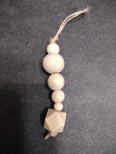 Wooden Bead Christmas Ornament/farmhouse style