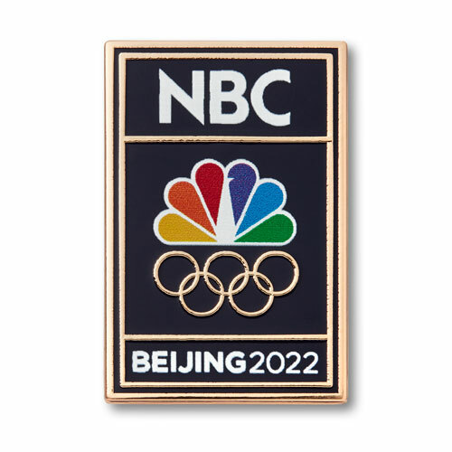 BEIJING 2022 NBC WINTER OLYMPICS MEDIA BADGE PIN  -  NEW IN PACKAGE
