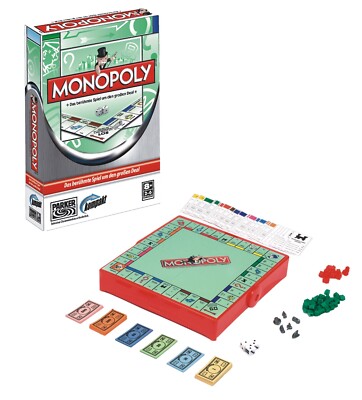 GW89b5 Hasbro 01324100 - Parker Monopoly kompakt