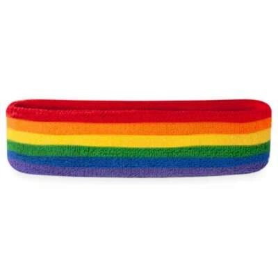 Suddora Rainbow Sweatband/Headband - Athletic Basketball Head Sweat Bands