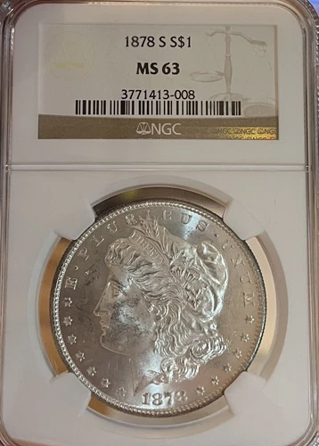 1878-S NGC MS63 Morgan Silver Dollar