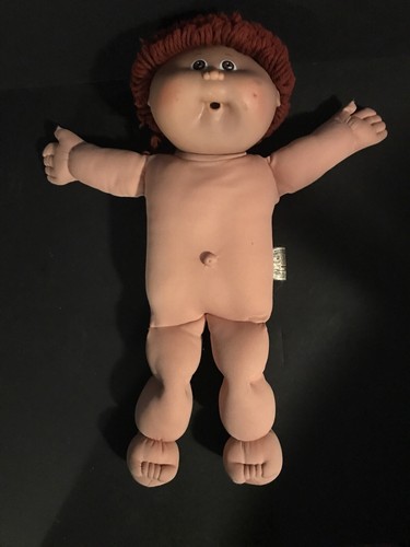 Vintage Cabbage Patch Kids Girl Red Hair Brown Eyes & Dimples! Signed 17” - Picture 2 of 6