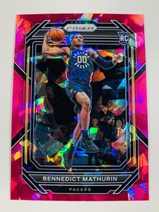 2022-23 Panini Prizm Pink Ice Prizm Bennedict Mathurin #254 Rookie RC - Pacers