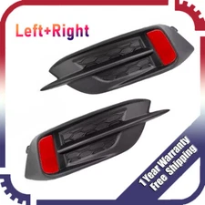 Rear Bumper Reflector w/Molding Cover Trim Set For HONDA CIVIC SEDAN Coupe 16-21