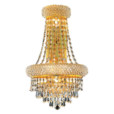 Crystal Bathroom Hallway Foyer Living Dining Room Gold Wall Sconce Light Fixture