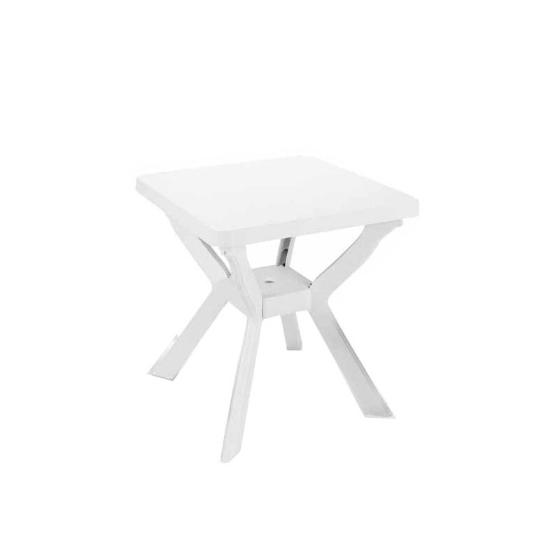 TAVOLO RESINA RENO BIANCO          70x70 PROGARDEN