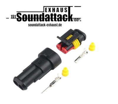 AMP Superseal 2 Polig KFZ Stecker 0,75- 2,0 Steckverbindung Auto Motorrad CAR
