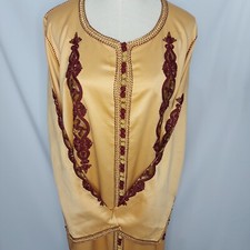 Moroccan Embroidered Abaya Kaftan Dubai Style Wedding Beaded Long Dress