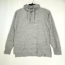 All In Motion Sweatshirt Womens Medium French Terry Funnel Neck Pullover Grey