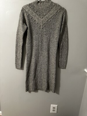 slim fit dress slacks Women's Grey Turtleneck Dress main image 0