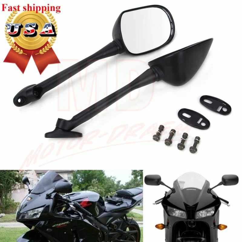 Espelhos retrovisores laterais para Honda CBR1000RR 2006 2007 2008 2009 CBR600RR 2003-2018 - Imagem 2 de 4