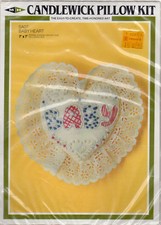 "Round-a-bout" 1983 MH Yarns Candlewick Pillow Kit SA04 Sachet or Pin Cushion