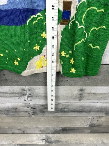 Quacker Factory Women’s 1X Short Sleeve Sweater With Embroidery Beach Scene - Picture 6 of 6