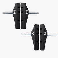 4 X Fahrrad BremsbeläGe Cantilever 70Mm Assymetrisch Bremsschuhe BremsklöTze