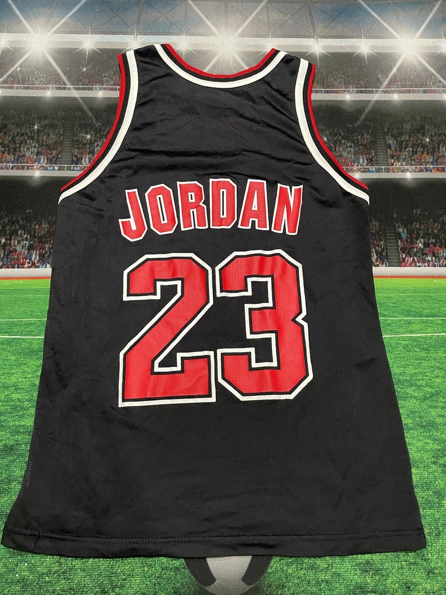 Vintage Champion Michael Jordan #23 Chicago Bulls Black Jersey