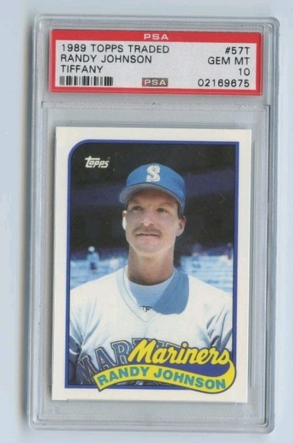 1989 Topps Traded TIFFANY Randy Johnson ROOKIE PSA 10 GEM MINT 57T Mariners