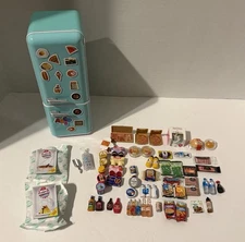 Mini Brands FILL THE FRIDGE - Lot of 75 + Pieces Including Fridge +  2 Create